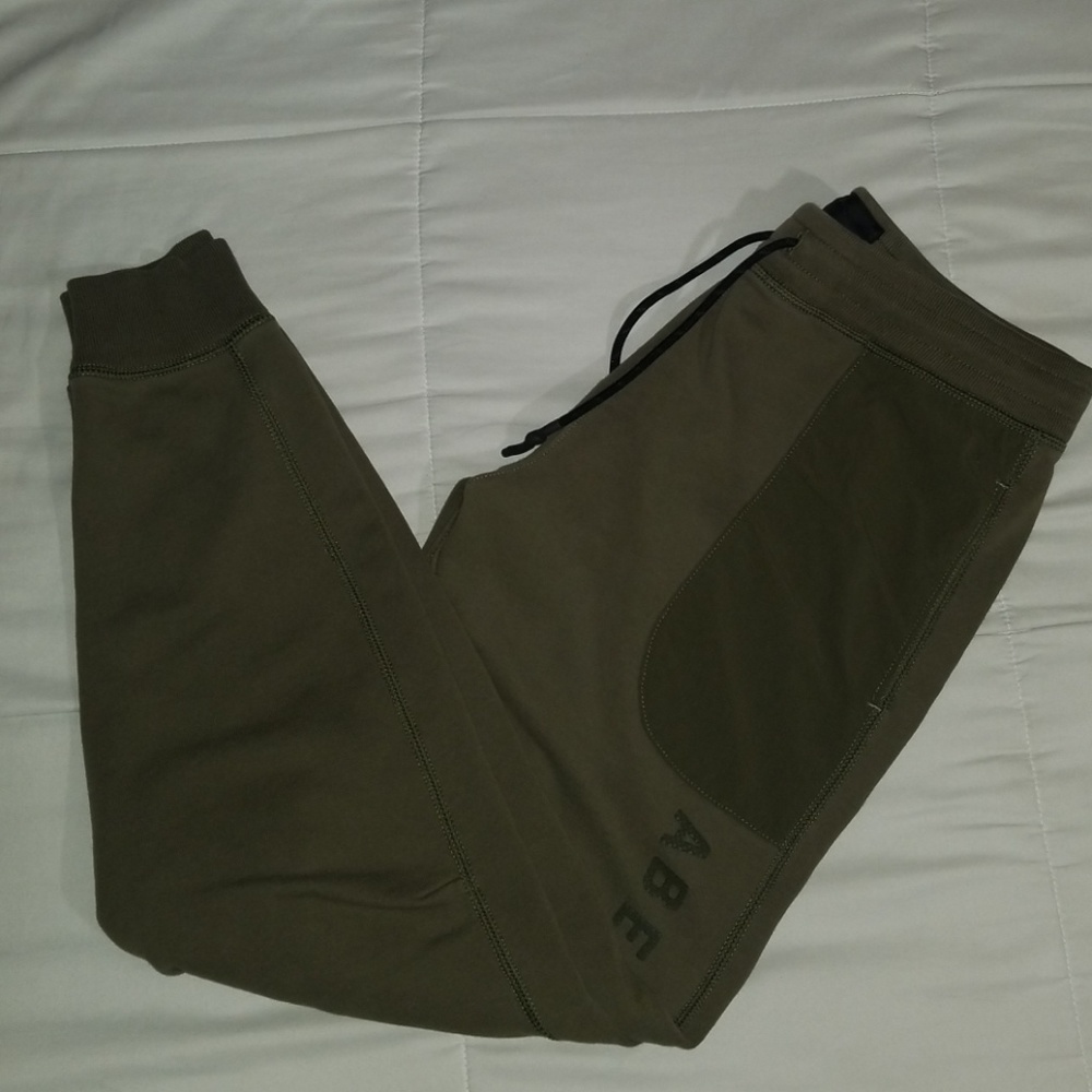 A&F olive joggers